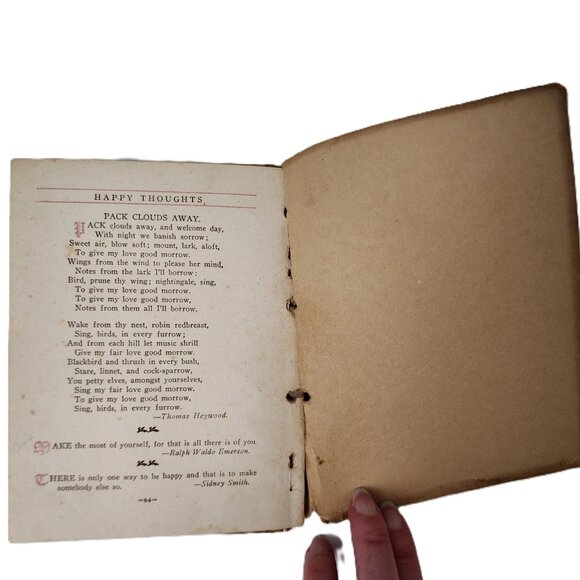 Happy Thoughts 1912 Chapbook Binding Trade Paperback by Everett Thornton Brown - Picture 5 of 6